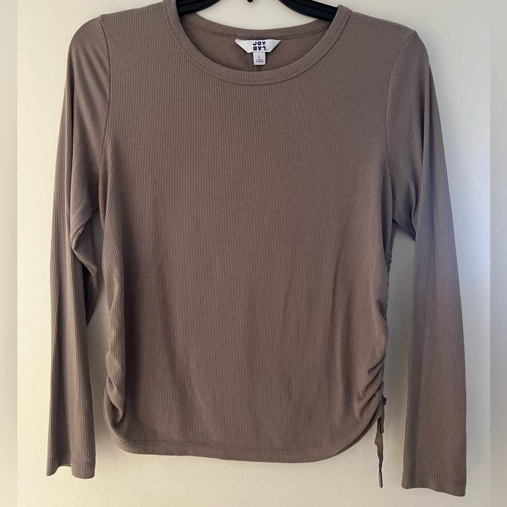 JoyLab Tan Long Sleeve Top